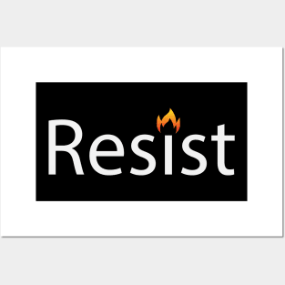 Resist resisting typography design Posters and Art